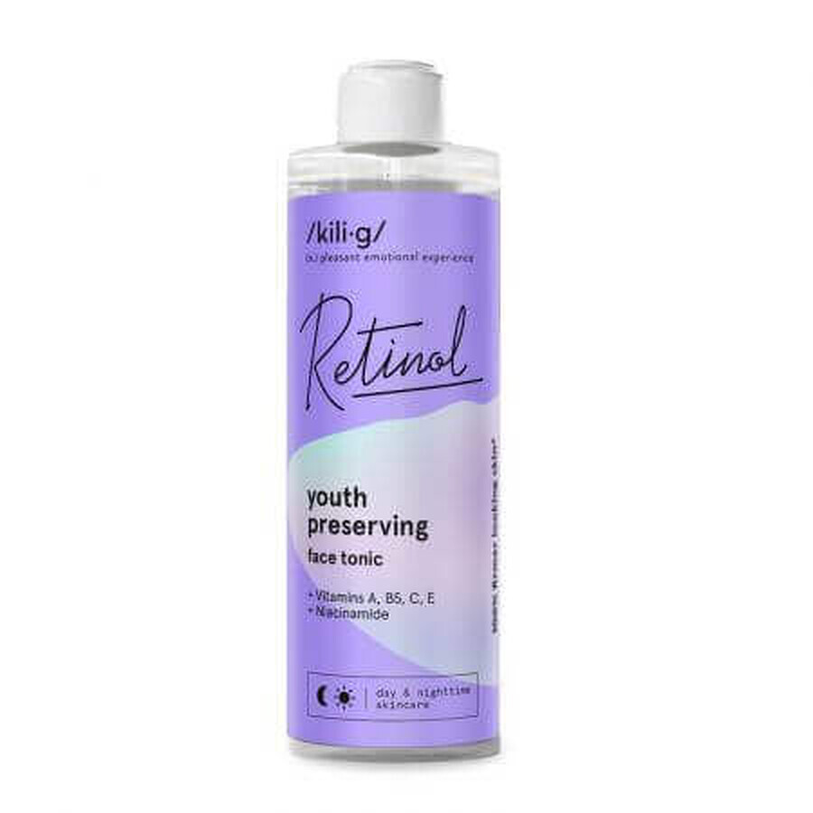 Tonisierende Lotion mit Retinol, Hyaluronsäure und Niacinamid, 250 ml, Kilig