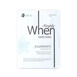 Brightening mask with vitamin C and niacinamide, Snow Song, 23 g, When Beauty