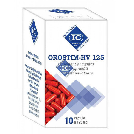 OROSTIM-HV 125, 10 capsules, Cantacuzino Institute