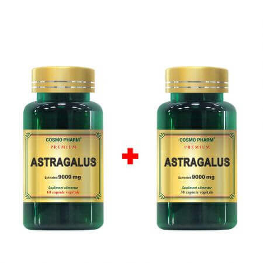 Astragalus extract pakket, 9000 mg, 60 + 30 capsules, Cosmopharm