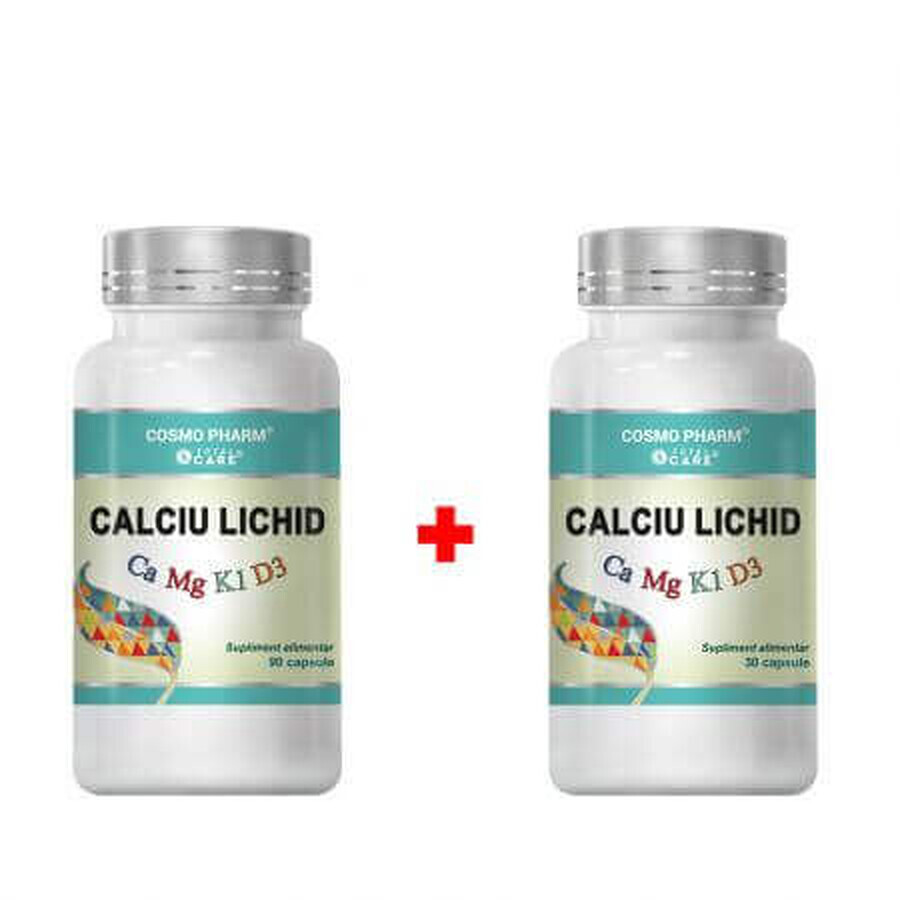 Liquid Calcium Package, 90 + 30 capsules, Cosmopharm