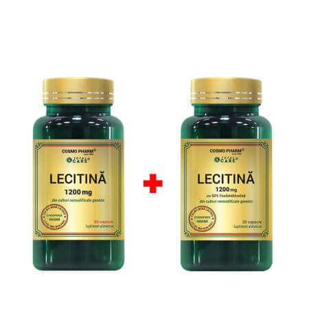 Lecithine pakket, 1200 mg, 60 + 30 capsules, Cosmopharm