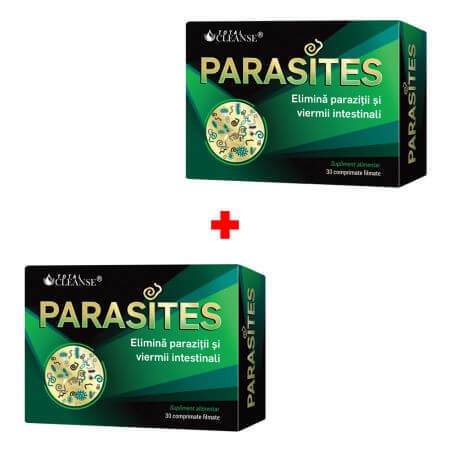 Parasites Total Cleanse pack, 30 + 30 comprimés pelliculés, Cosmopharm