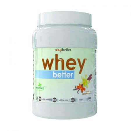 Proteine ​​in polvere con vaniglia e cannella Whey Better, 900g, Way Better