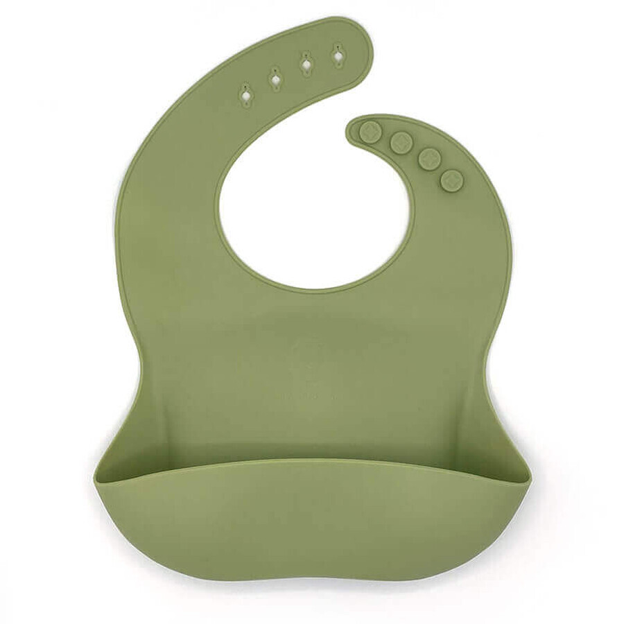 Matcha Green silicone bib, DooDaDoo