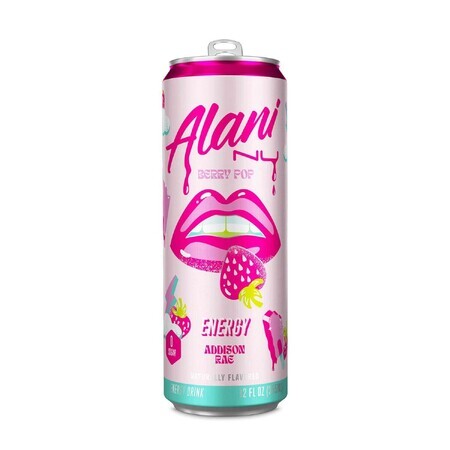 Alani Nu Energy, Energizzante Al Gusto Berry Pop - Addison Rae, 355 Ml