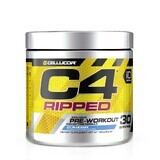 Cellucor C4 Ripped Pre-Entrenamiento, Sabor Icy Blue Razz, 180 G