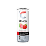 Celsius Energy Drink, Bebida energética carbonatada con sabor a fresa y guayaba, 355 Ml