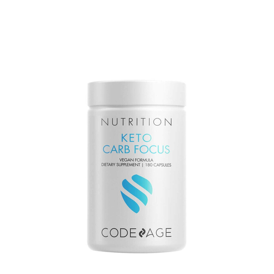 Codeage Keto Carb Focus, Carbohydrate Inhibition Formula, 180 Cps