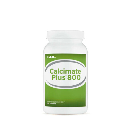 Gnc Calcimate Plus 800, Calcium Malate Citrate, 120 Tb