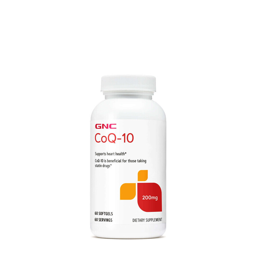 Gnc Coenzima Coq-10 Naturale 200 Mg, 60 Cps