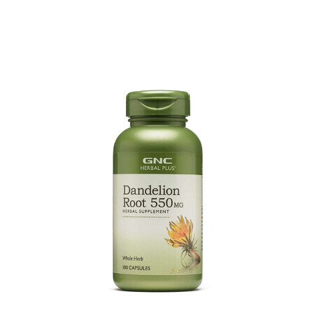 Gnc Herbal Plus Dandelion Root 550 Mg, Dandelion Root, 100 Cps