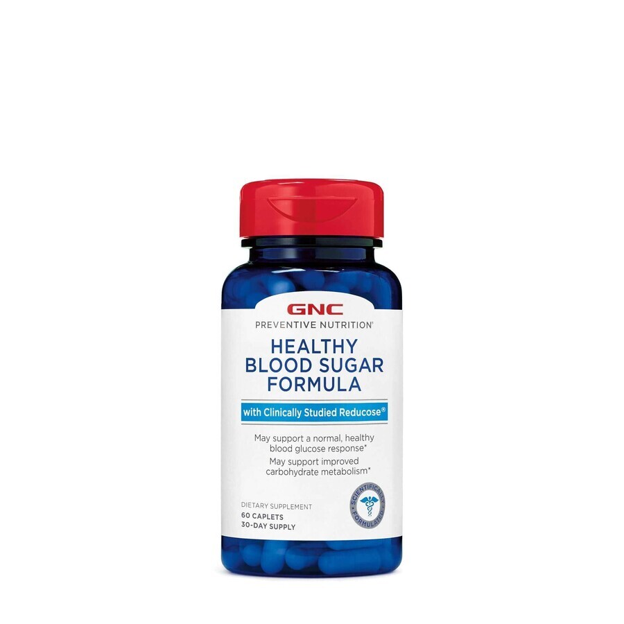 Gnc Preventive Nutrition Formula di zucchero nel sangue con riducosio per la regolazione dello zucchero nel sangue, 60 Tb