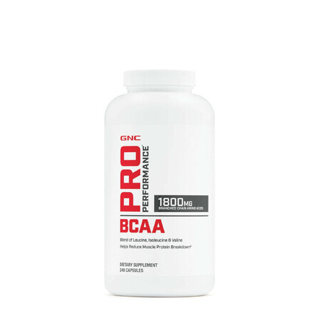 Gnc Pro Performance Bcaa, Aminoacidi Bcaa, 240 Cps