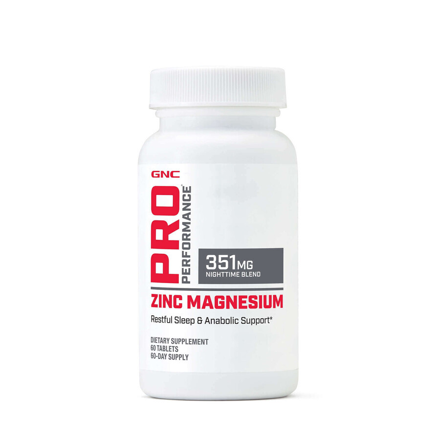 Gnc Pro Performance Zink Magnesium, Zink, Magnesium und Aminosäure-Komplex, 60 Tb