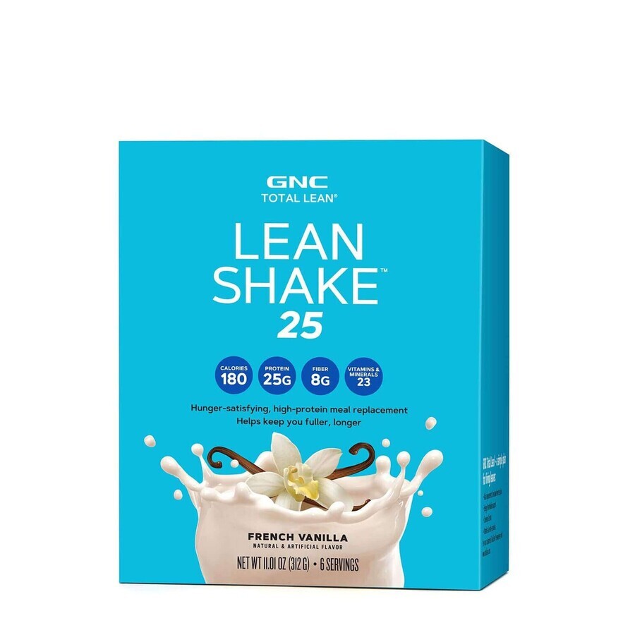 Gnc Total Lean Lean Shake 25, frullato proteico, al gusto di vaniglia, 52 G
