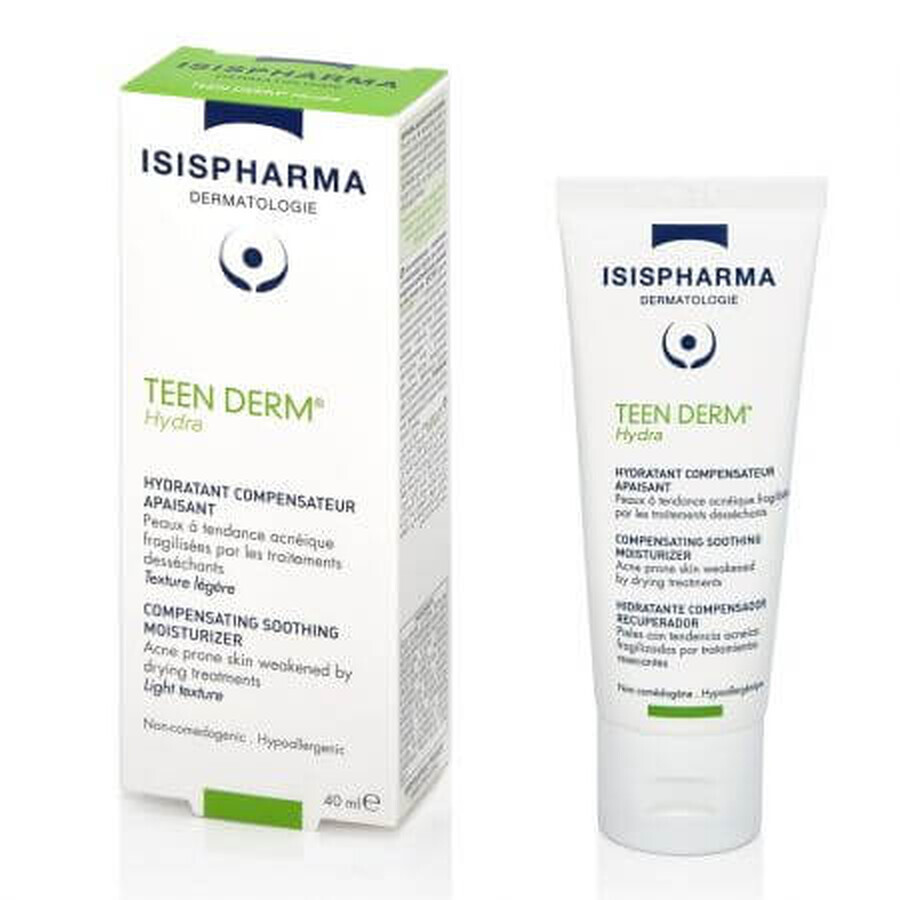 Isis Pharma Teen Derm Crema hidratante para pieles con tendencia acneica, 40 ml