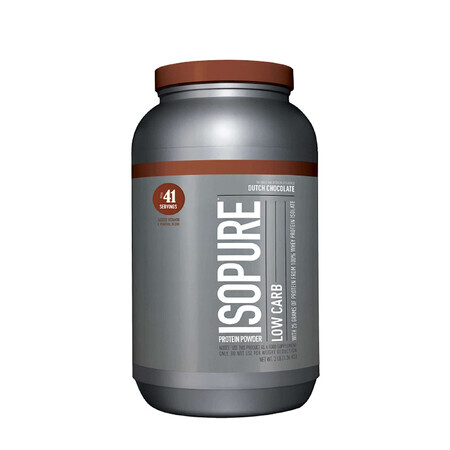 Isopure Low Carb Protein Powder, Whey Protein Isolate, Chocolate Flavoured, 1360 G