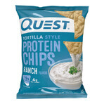 Quest Tortilla Style Protein Chips, Ranch Flavored Tortilla Chips, 32 G