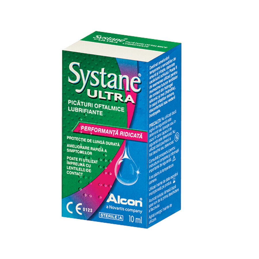 Systane Ultra Lubricating Ophthalmic Drops, 10 ml, Alcon