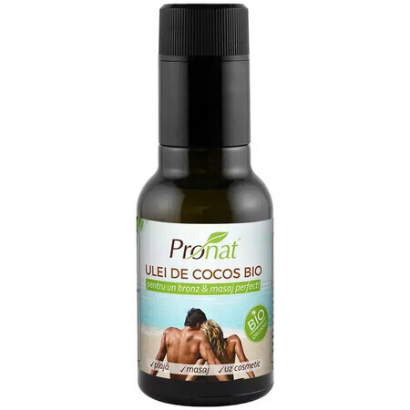 Olio extra vergine di cocco bio per uso cosmetico, 100 ml, Pronat