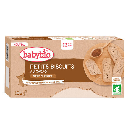 Biscotti bio al cacao, 160 g, BabyBio