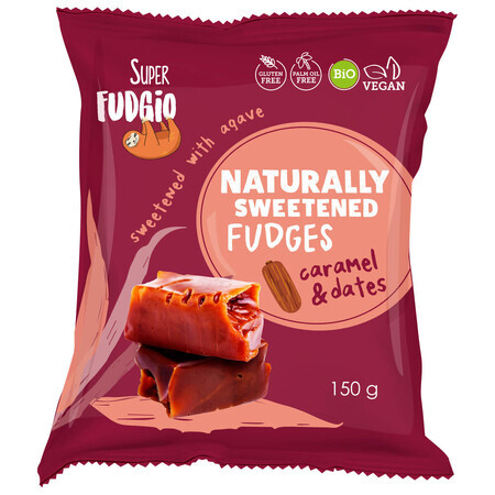 Organic caramel and date flavored caramels, 150g, Super Fudgio