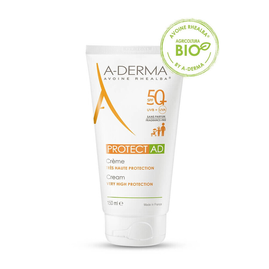 Atopic skin sun protection cream with SPF 50+, 150 ml, A-Derma Protect AD