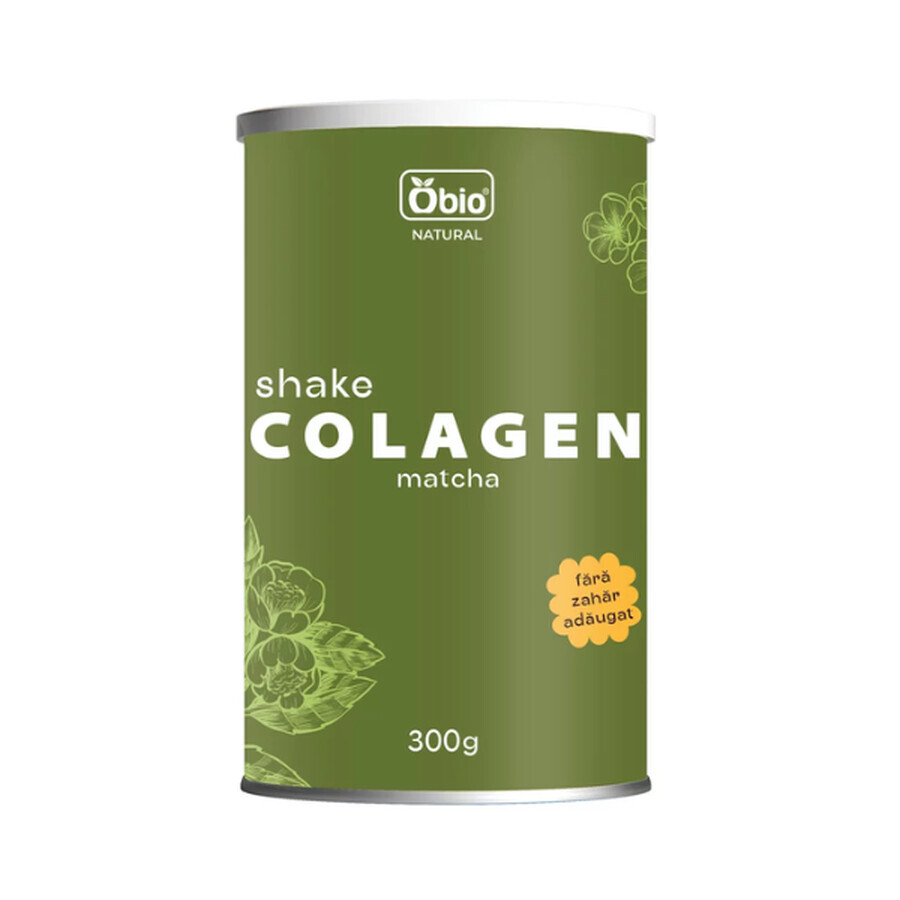 Collagen Shake with matcha, 300 g, Obio