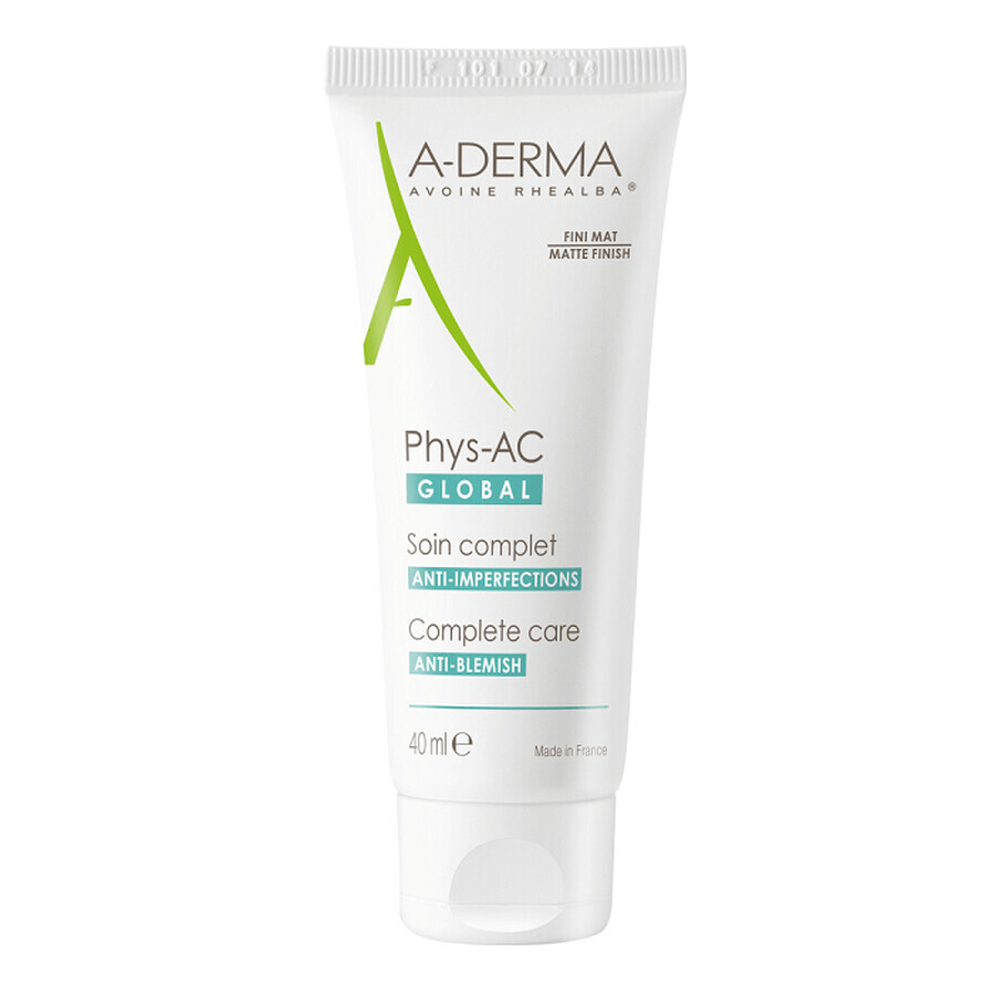 A-Derma Phys-AC Global Creme für zu Akne neigende Haut, 40 ml