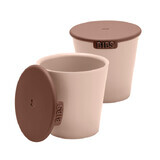 Set di 2 bicchieri per neonati, Blush, Bavaglini