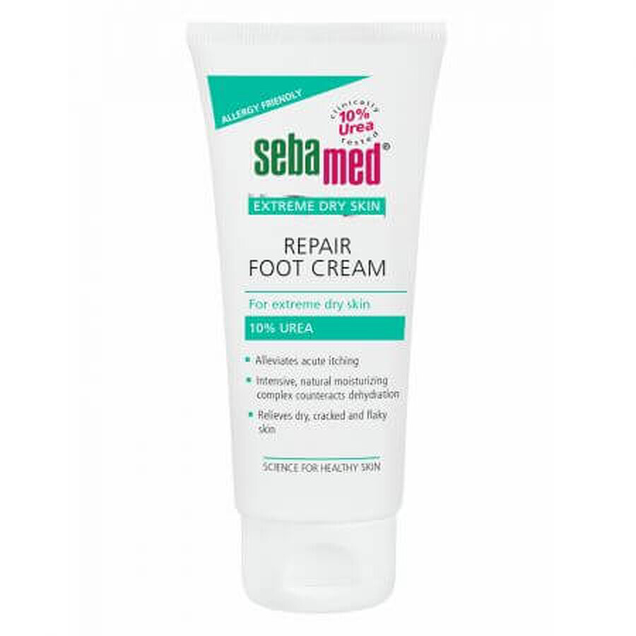 Foot cream with 10% urea for very dry skin, 100ml, sebamed