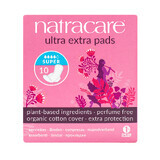 Ultra Extra Organic Night Absorbent, (4 Tropfen), 10 Stück, Natracare