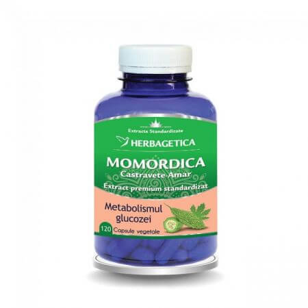 Momordica bitter cucumber extract, 120 capsules, Herbagetica