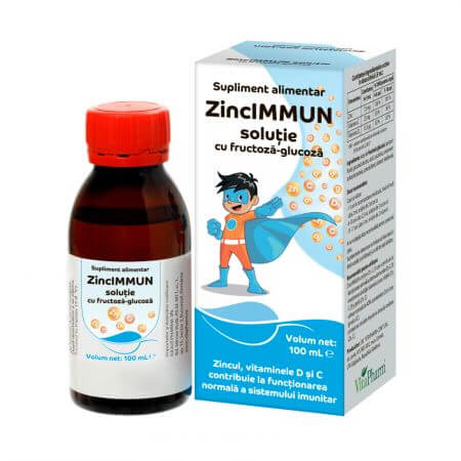 ZincImmun fructose-glucose solution, 100 ml, Vitapharm