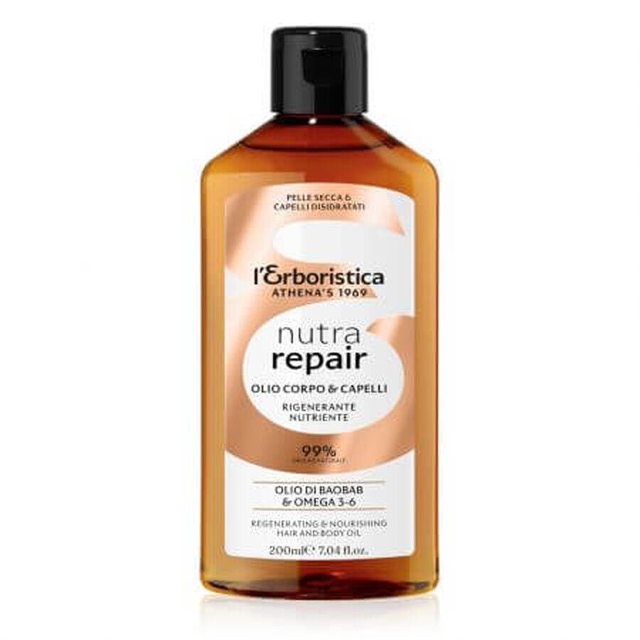 Regenerating and nourishing oil for body and hair Nutra Repair, 200 ml, L'erboristica