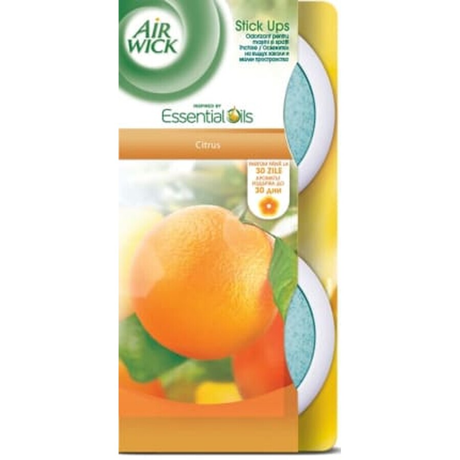Airwick Deodorante per ambienti stick up agrumi, 2 pz