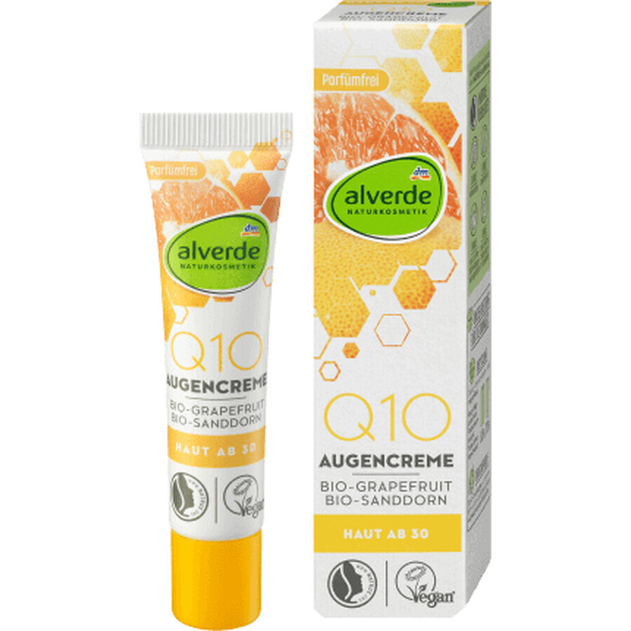 Alverde Naturkosmetik Gel Q10 pentru zona ochilor, 15 ml