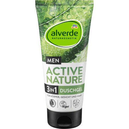 Alverde Naturkosmetik MEN Gel doccia 3 in 1, 200 ml