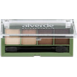 Alverde Naturkosmetik Palette ombretti quatro cioccolato 37, 4,4 g