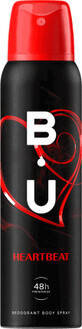 B.U. HEARTBEAT Deodorante spray corpo, 150 ml