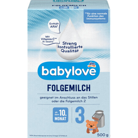 Babylove Latte in polvere n. 3, 500 g