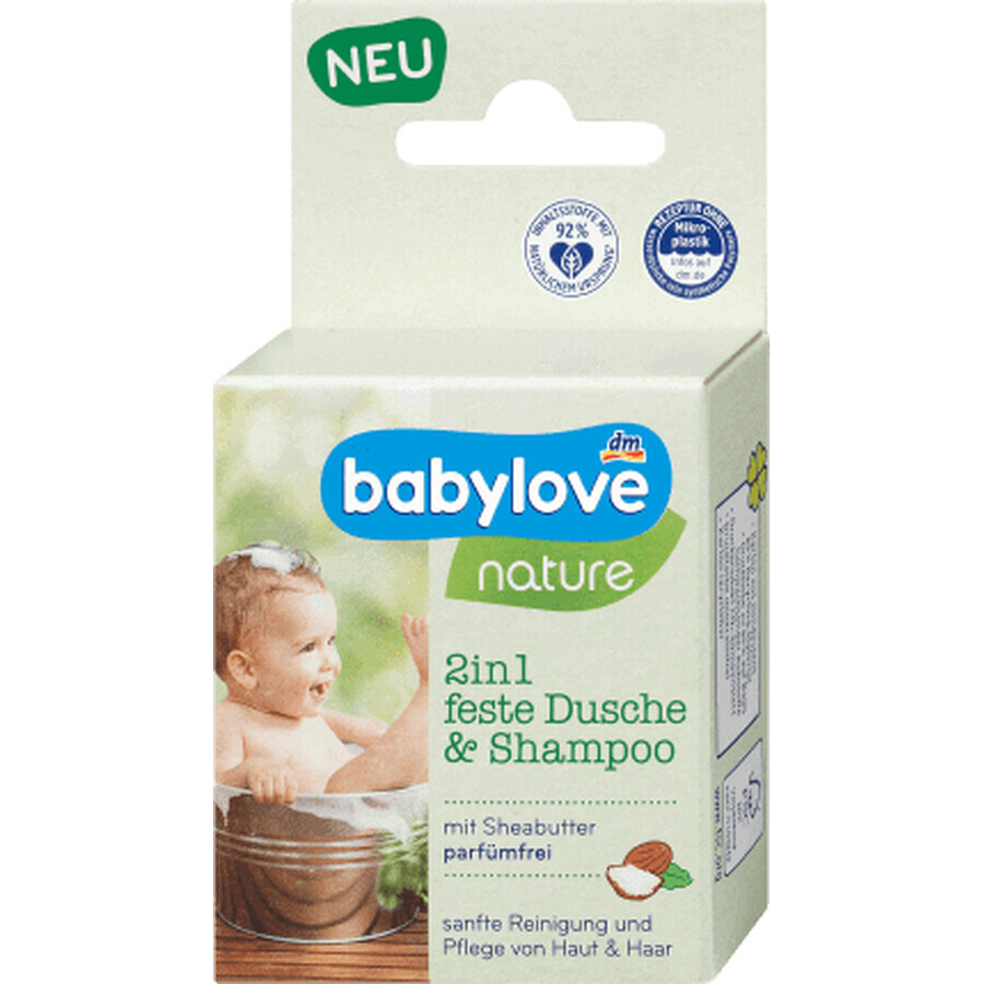 Babylove Nature Shampoo&Sapone Solido 2in1, 60 g