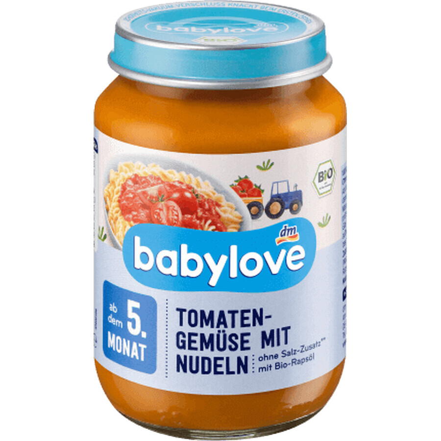 Babylove pasta in tomatensaus met groenten 5+ ECO, 190 g