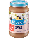 Babylove Purea di prugne e pere ECO,5+, 190 g