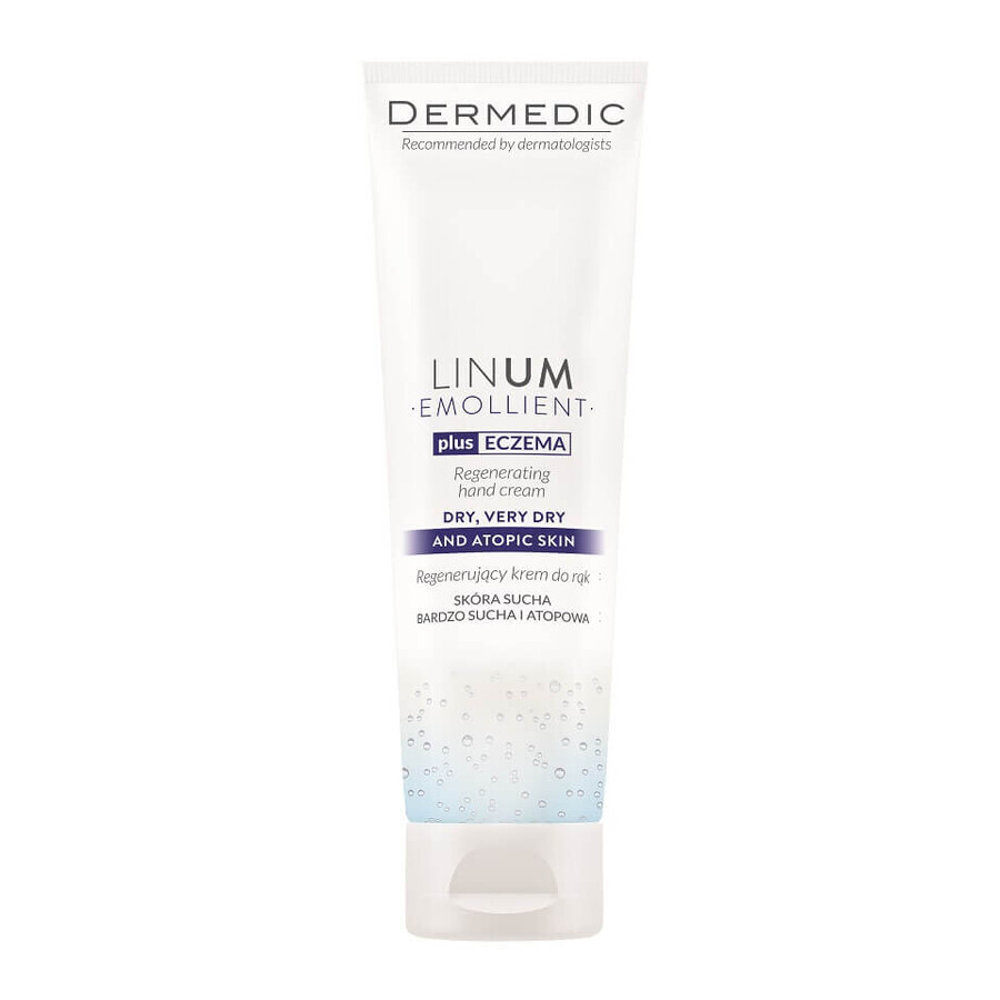 Linum Emolient Crema mani rigenerante, 100 g, Dermedic