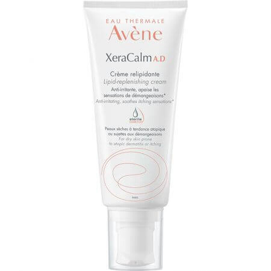 Avene XeraCalm AD Crema relipidante per pelli secche soggette a dermatite atopica o prurito, 200 ml