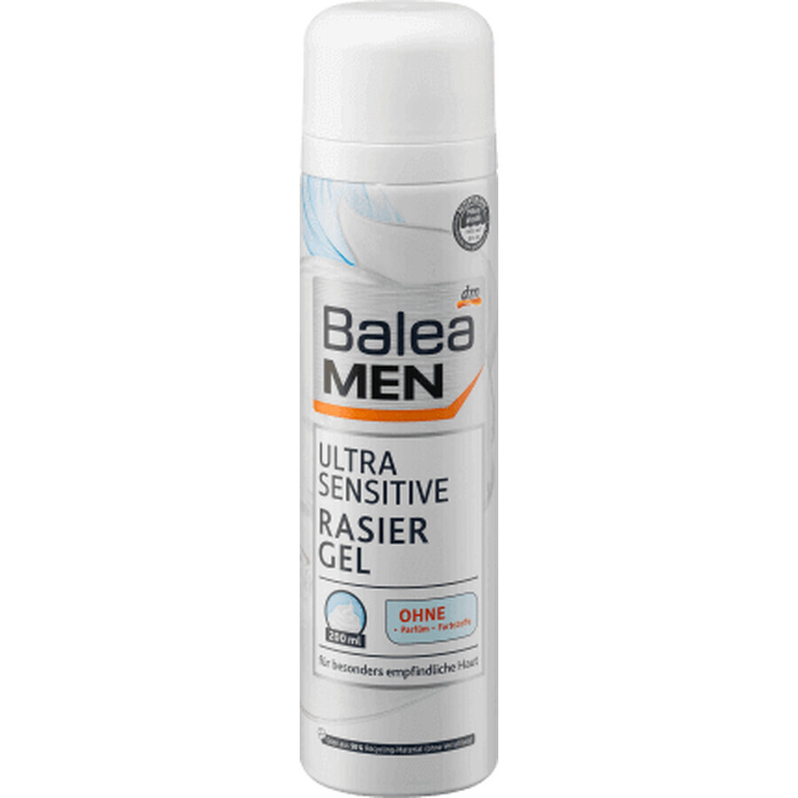 Gel da barba Balea MEN Ultra Sensitive, 200 ml