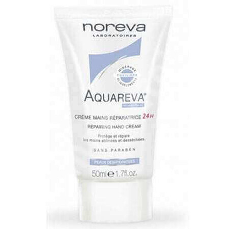 Aquareva Crema mani riparatrice 24 ore, 50 ml, Noreva