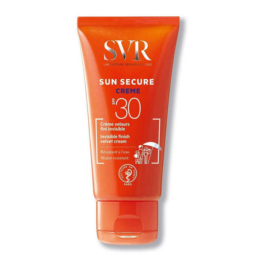 SVR Sun Secure - Creme SPF30 Crema Viso Vellutata Finish Invisibile, 50ml